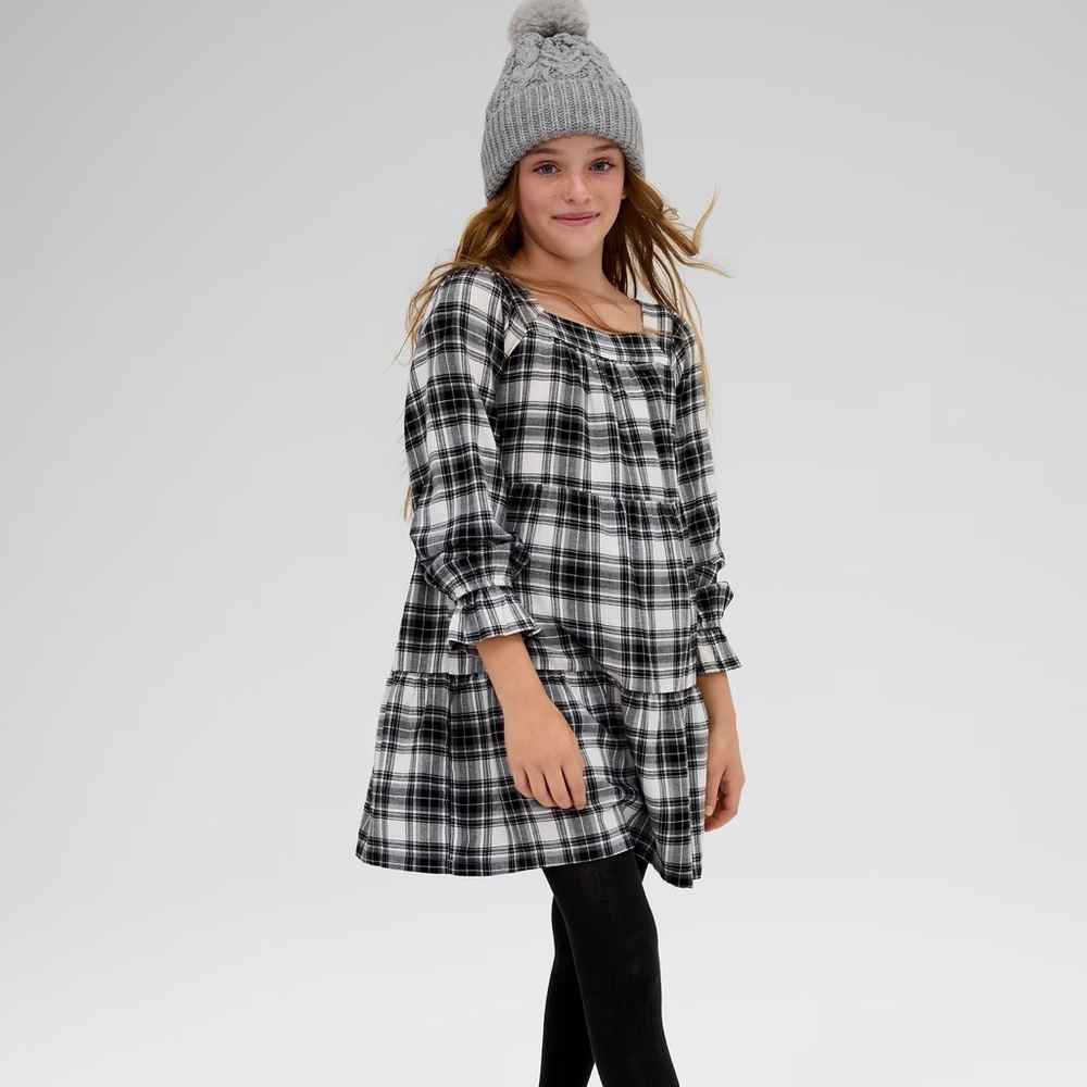 Gap Kids Tiered Squareneck Dress